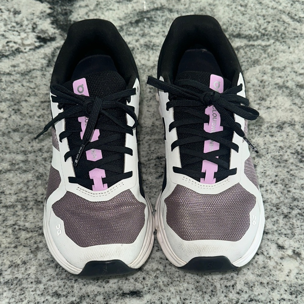 On Running Women's purple and black Running Shoes